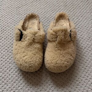 Birkenstock Papillio Boston Big Buckle Platform Shearling clogs